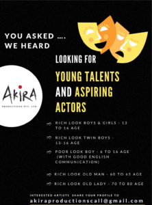 Need artist for Actor/Director Parthiban sir’s next movie